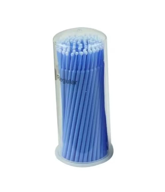 MICRO BRUSH APPLICATOR REGULAR BLUE P/K 100