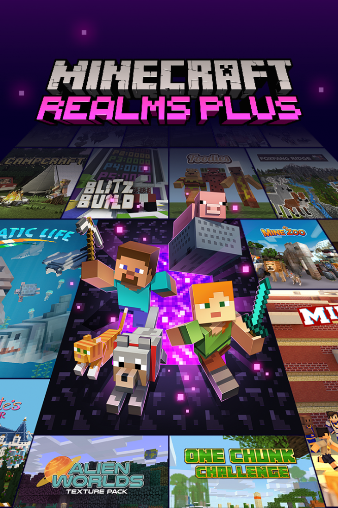 ماينكرافت ريلمز بلس اشتراك شهر  Minecraft Realms Plus 1-Month Subscri