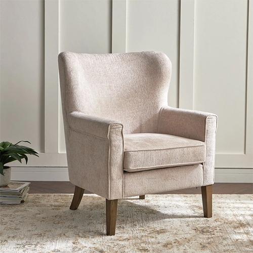 Single chair with foam padding and pocket spring coils