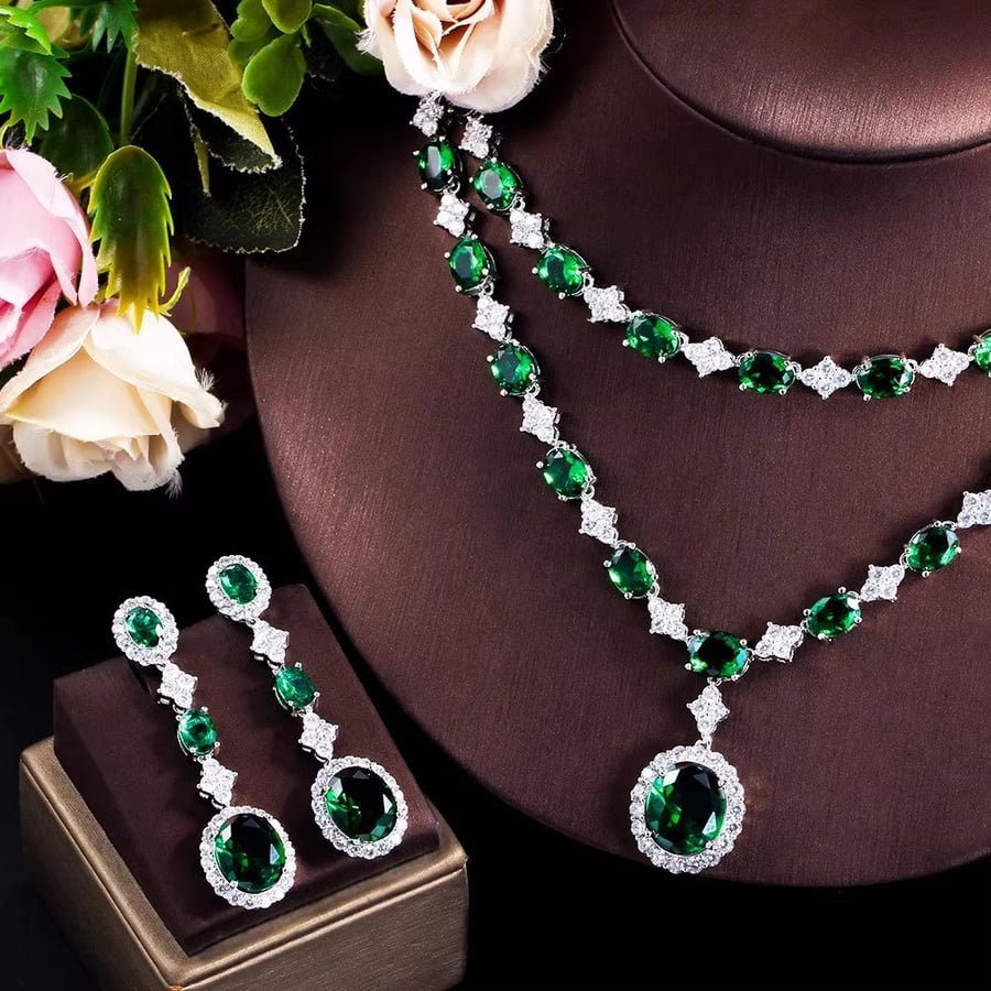 Necklace Earring and Bracelet Ring Set