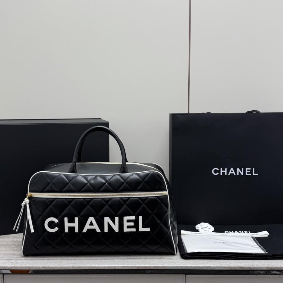 Chanel HANA BAG black, size:47*27*13cm