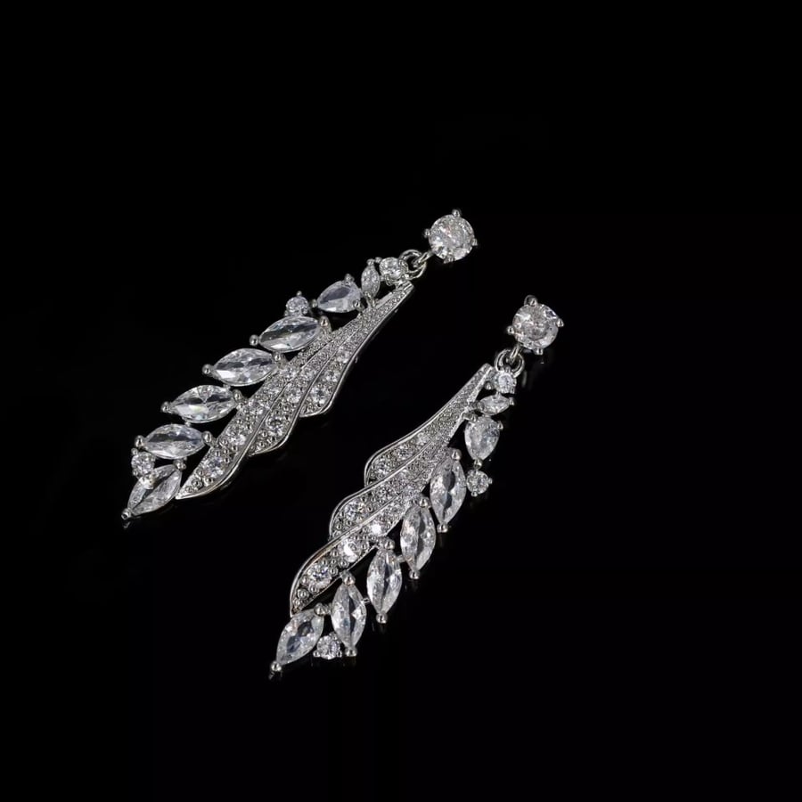 Zirconia Necklace and Earrings Set
