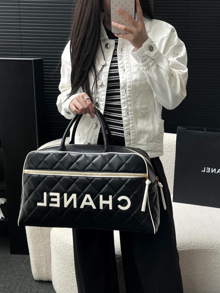 Chanel HANA BAG black, size:47*27*13cm