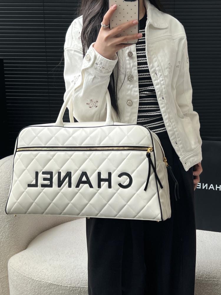 Chanel HANA BAG white, size:47*27*13cm