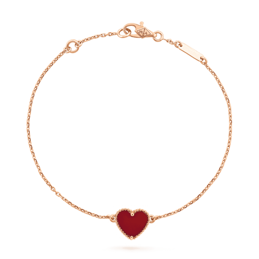 Van Cleef & Arpels طقم Sweet Hearts مكون من 3 قطع [أقراط + قلادة + سوار]