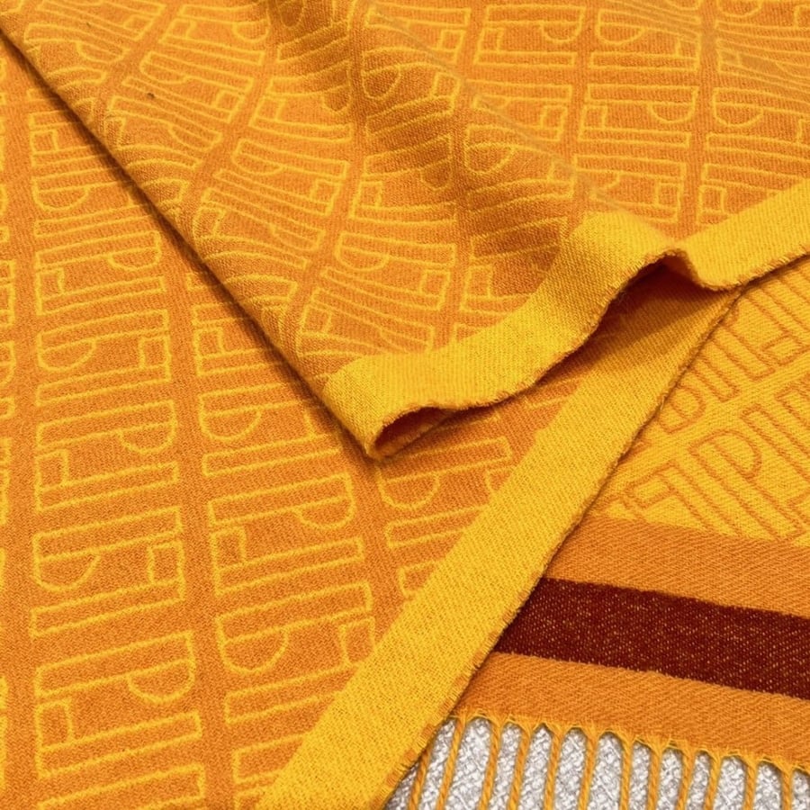 Loro Piana alphabet jacquard cashmere 180x46cm 100% cashmere