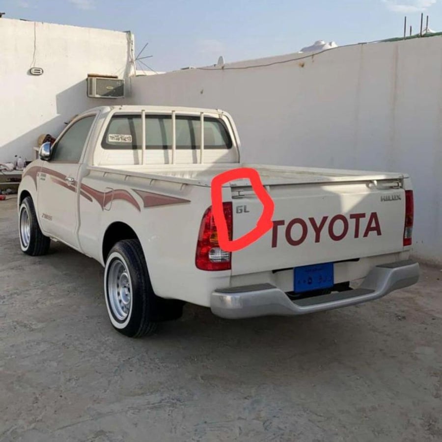 GJ sticker, Hilux 2006 only (original)