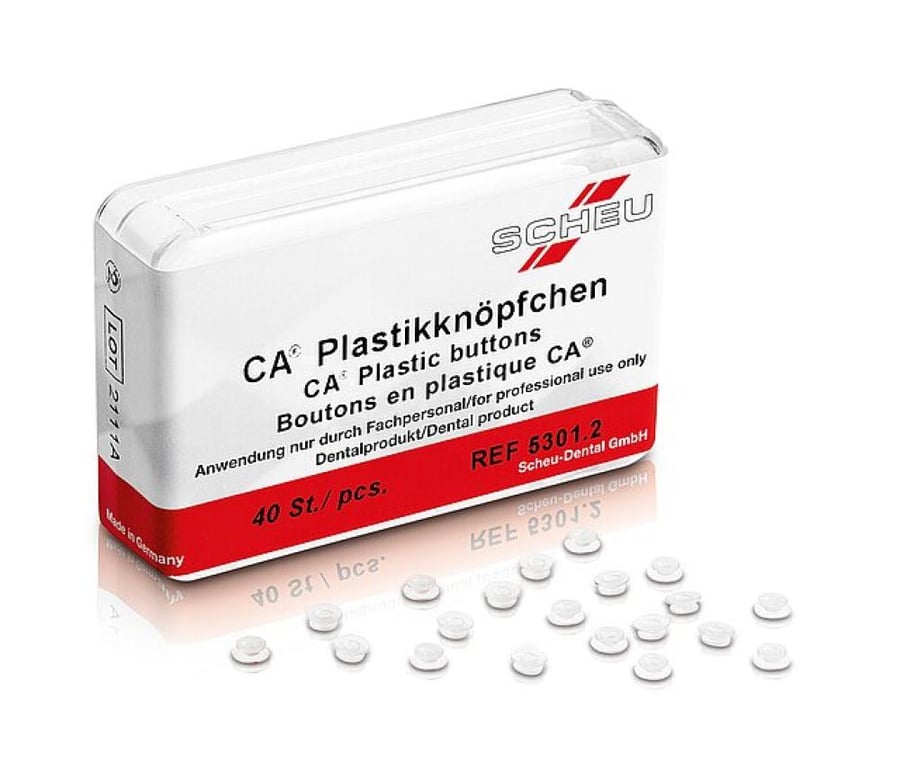 CA adhesive plastic buttons box | CA adhesive plastic buttons for attachments - box