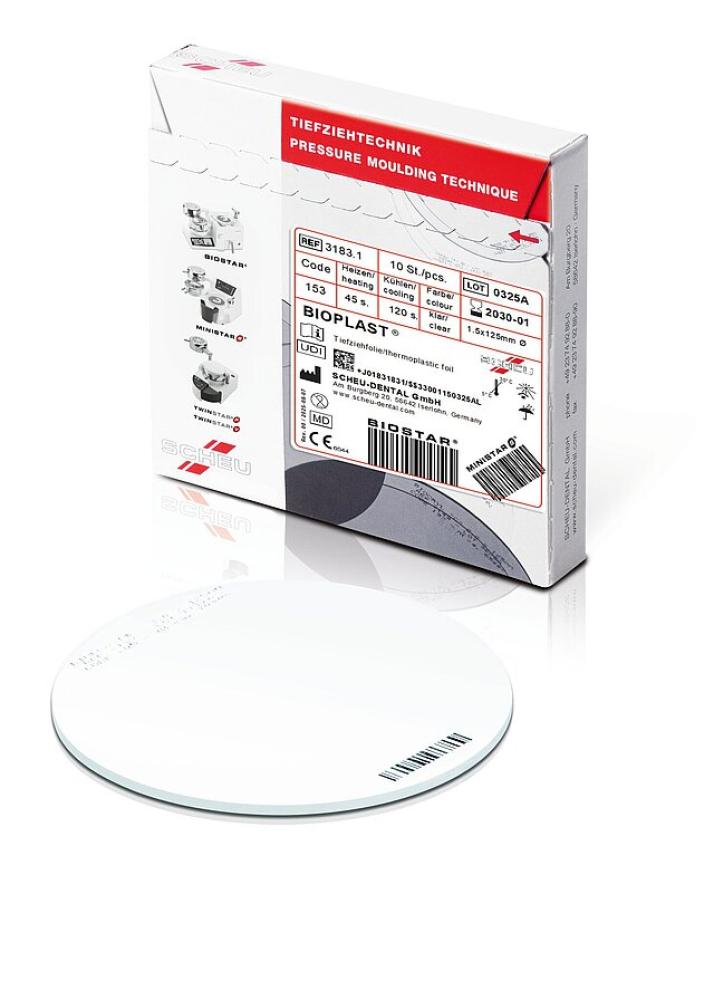 BIOPLAST clear 5.0x125mm rd | Thin BIOPLAST transparent EVA thick 5.0mm