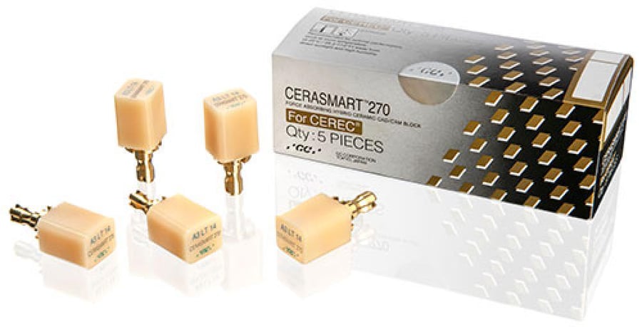 270 CERASMART 14 CEREC B1 LT 5p - Low Transparency CAD/CAM Block