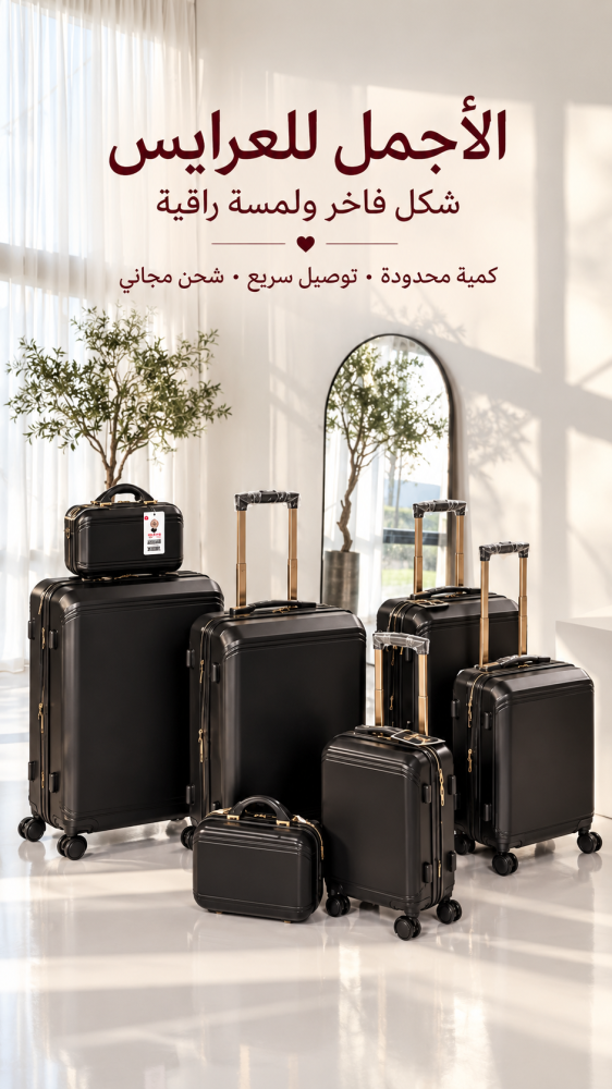 طقم للعرايس والسفر فاخر من 7 قطع