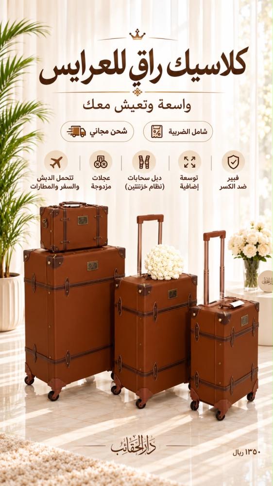 طقم سفر كلاسيك قطع جلد