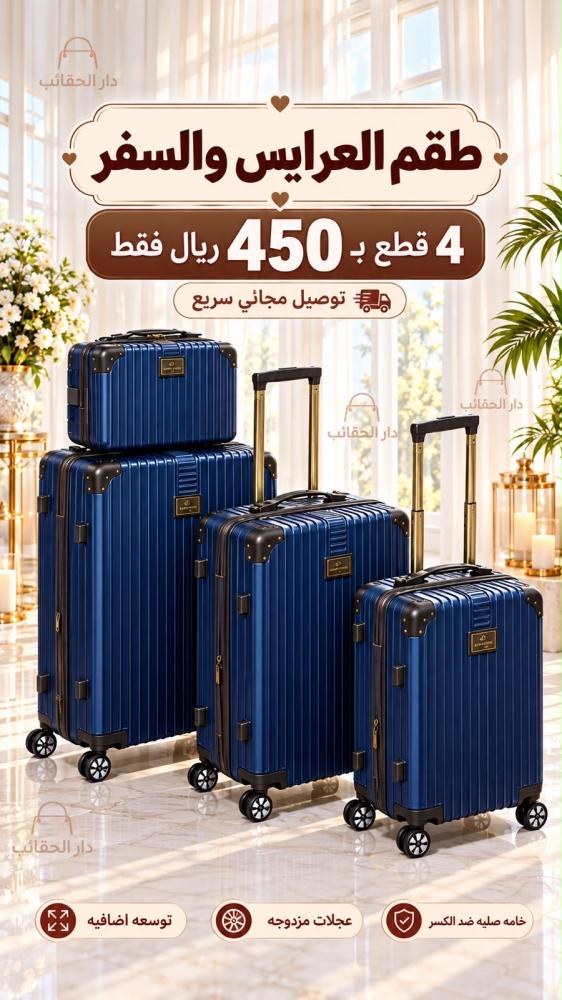 طقم شنط للعرايس والسفر قطع