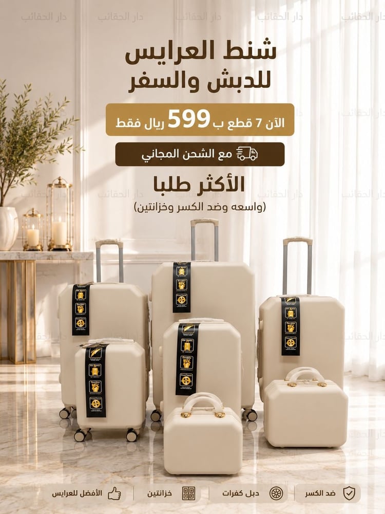 طقم دبش عراس فاخر 7 قطع