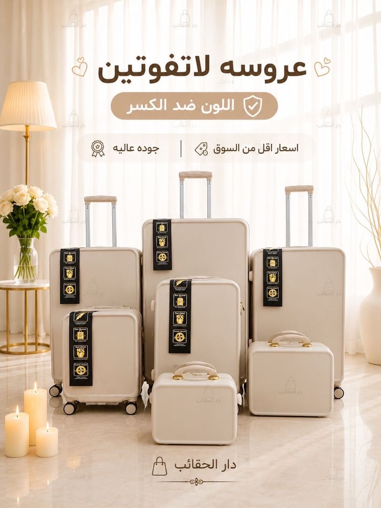 طقم دبش عرايس 5 قطع ( ضد الكسر نظام خزنتين )