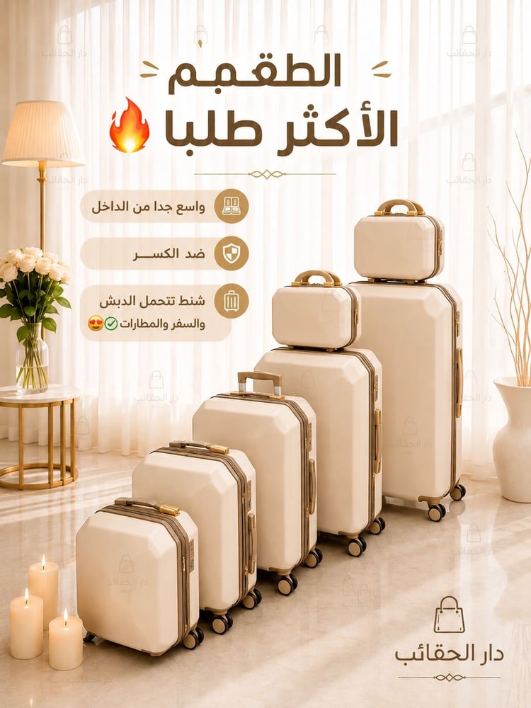 شنط دبش واسعه 7 قطع