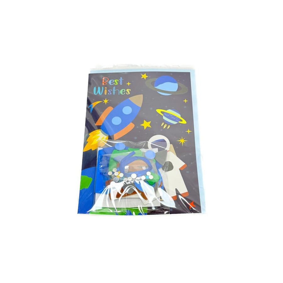 كرت و ظرف اهداء مع ملصقات فلين للأطفال مقاس 19*13.1 CM