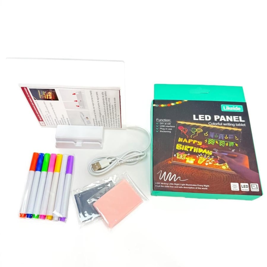 سبورة ليد LED مضيئة مقاس 15*15 CM