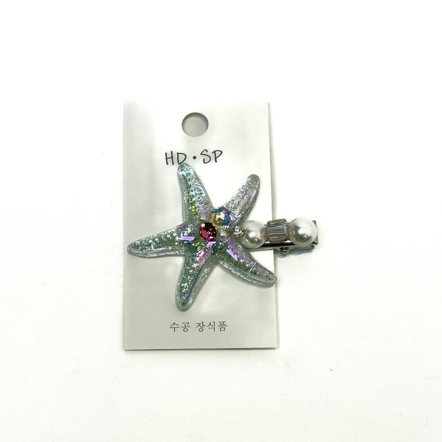 Starfish hair clip