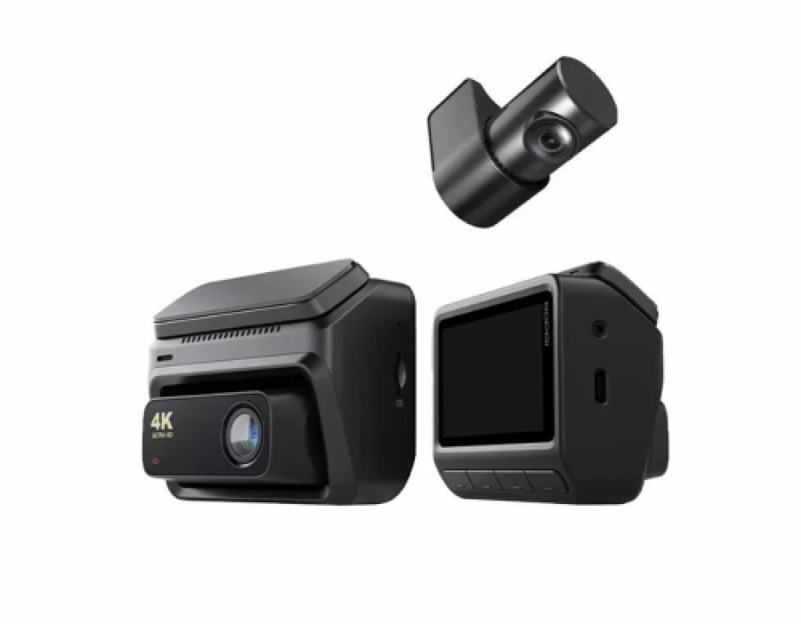 داش كام DDPAI Z60 Pro Dual GPS - كاميرا سيارة أمامية وخلفية بدقة 4K الحقيقية ونظام التتبع
