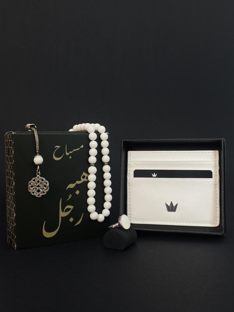 بكج الإهداء (خاتم فضه عيار 925 أبيض كلاسيك )