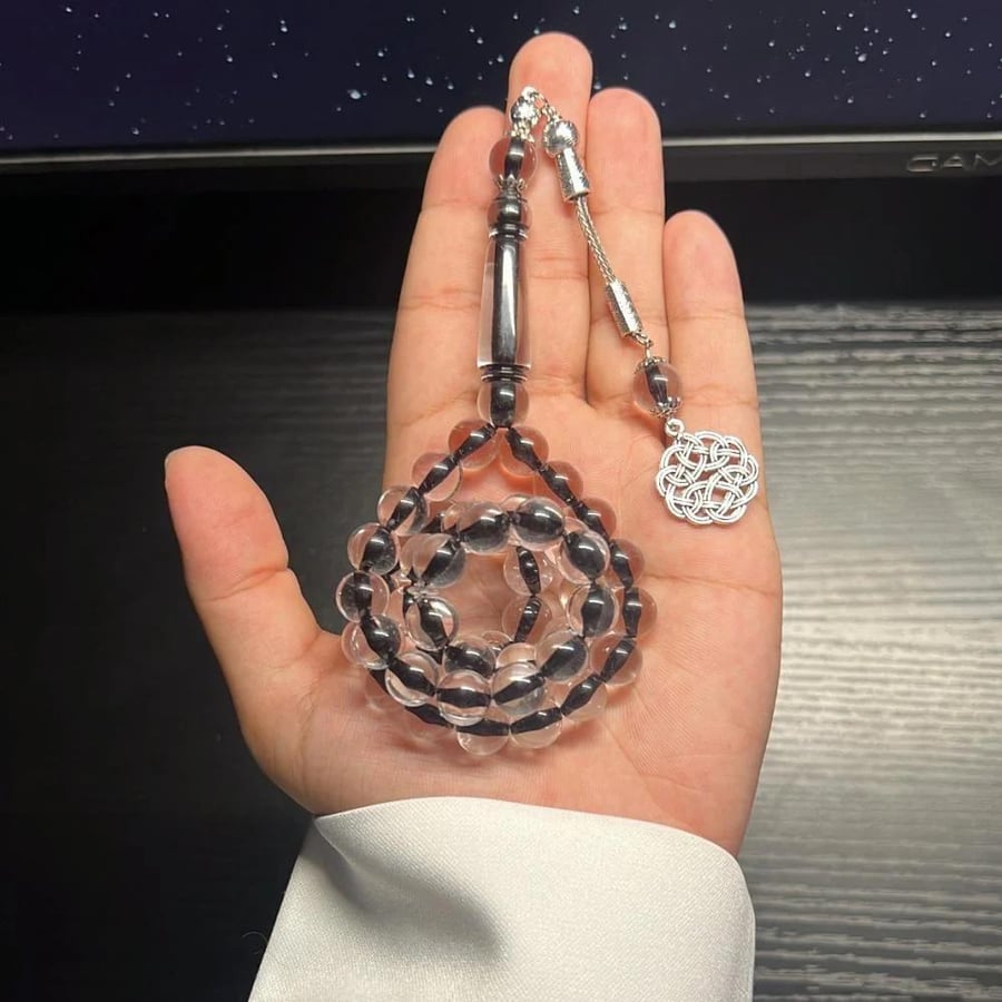 مسباح بكلايت شفافه أسود طربزونه
