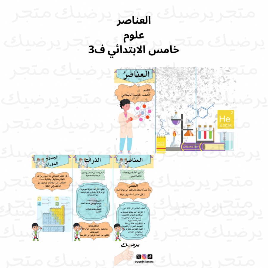 العناصر  علوم خامس الابتدائي ف2