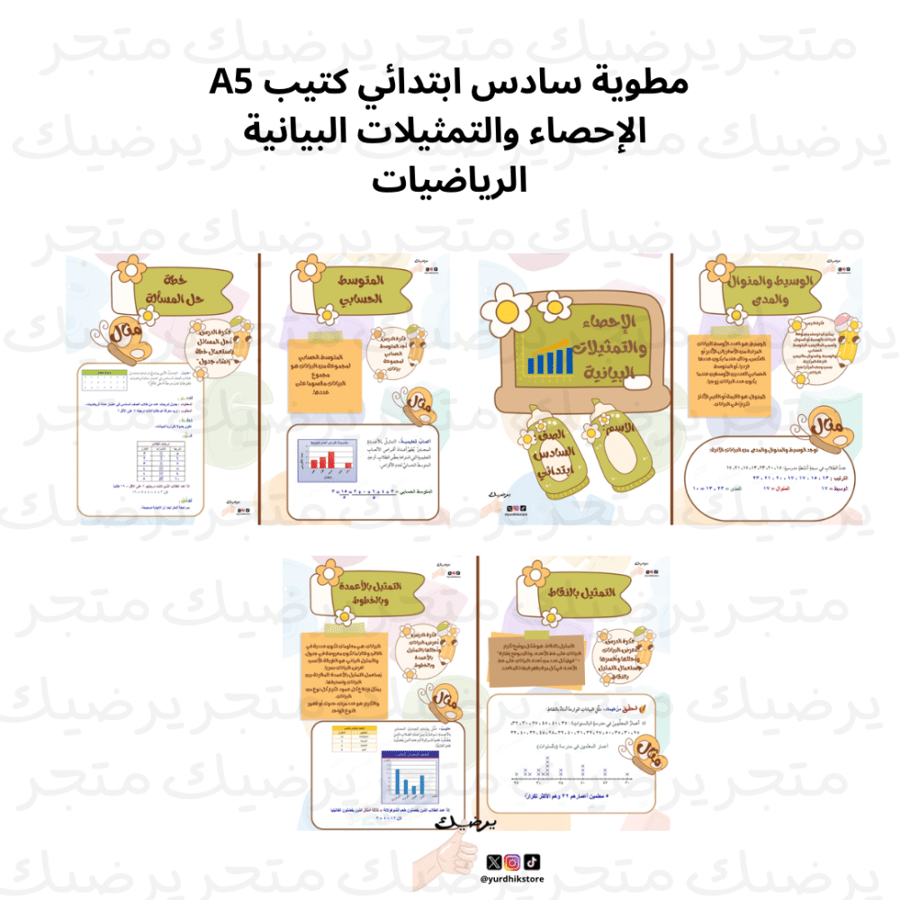 الإحصاء والتمثيلات البيانية الرياضيات سادس ف1