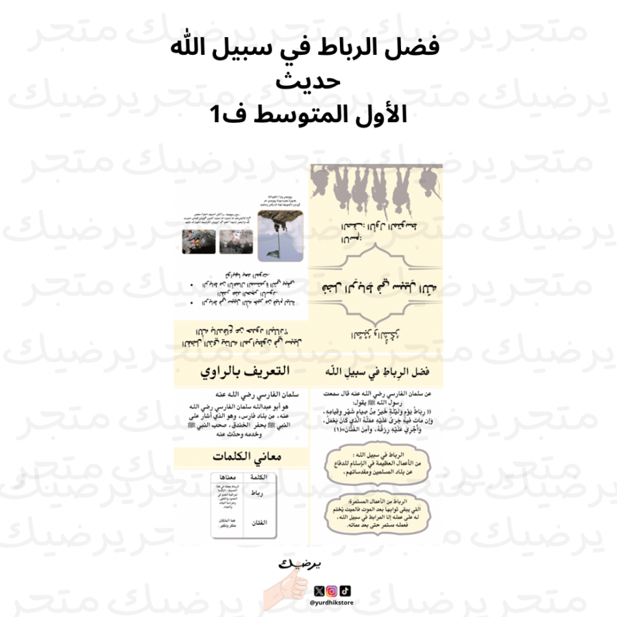 فضل الرباط في سبيل الله حديث الأول المتوسط ف1
