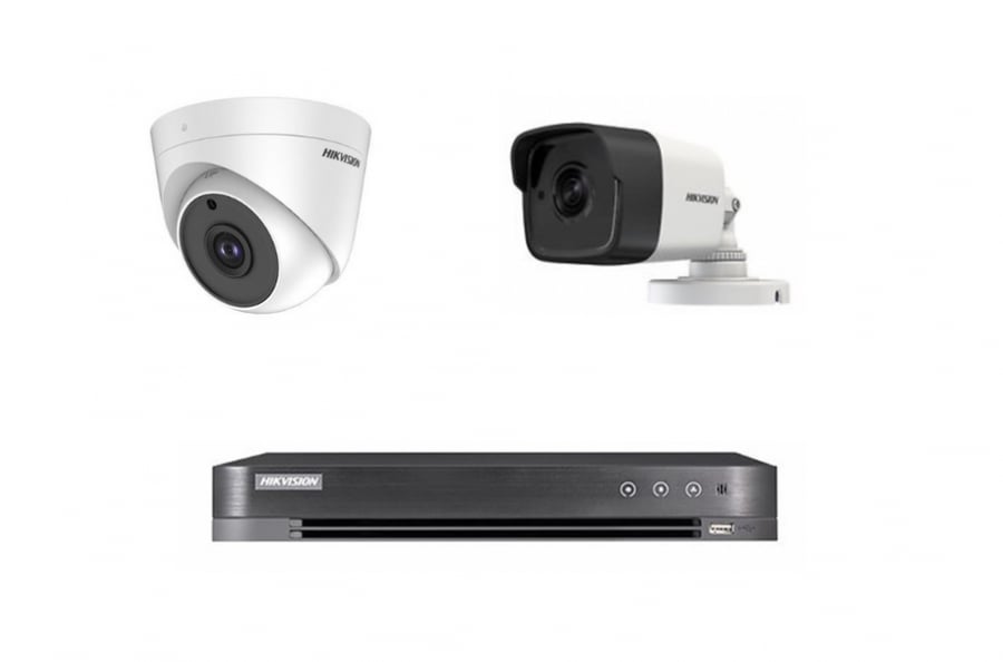 2 8-megapixel cameras, indoor or outdoor, according to your choice + 4-channel recording device that supports up to 8 megapixels