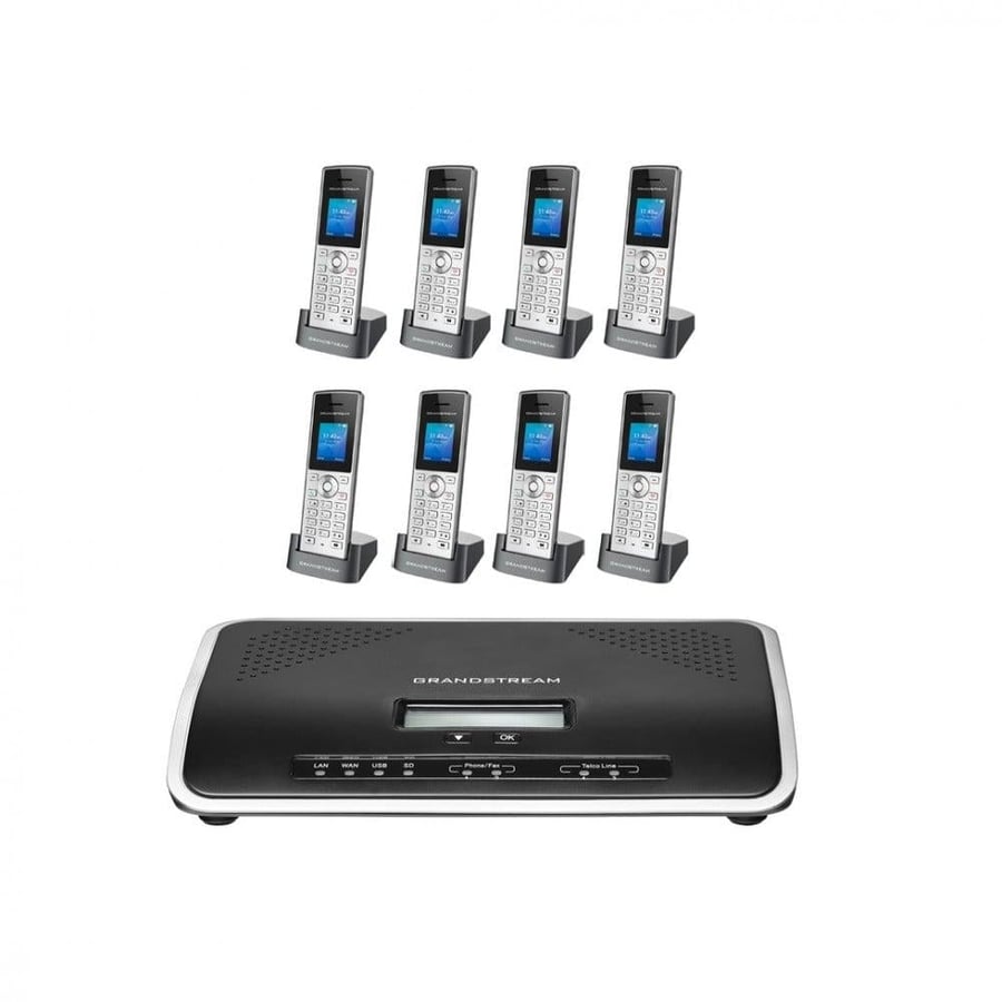 Grandstream Central Group Cordless Mobile Phones 8 Handsets + Installation