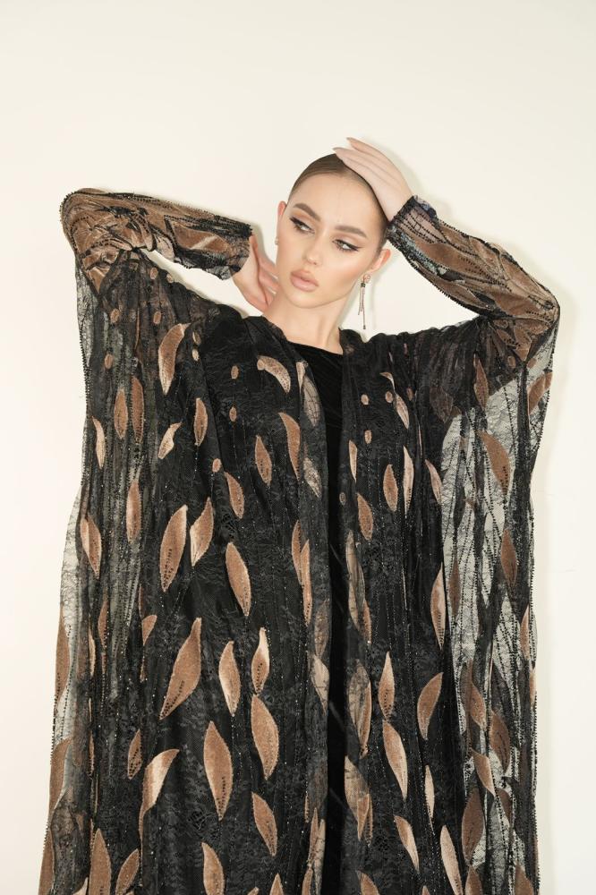 Noir Fleur Abaya