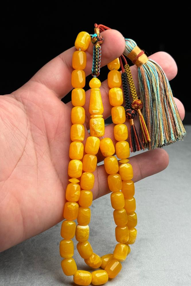 A prayer bead similar to amber