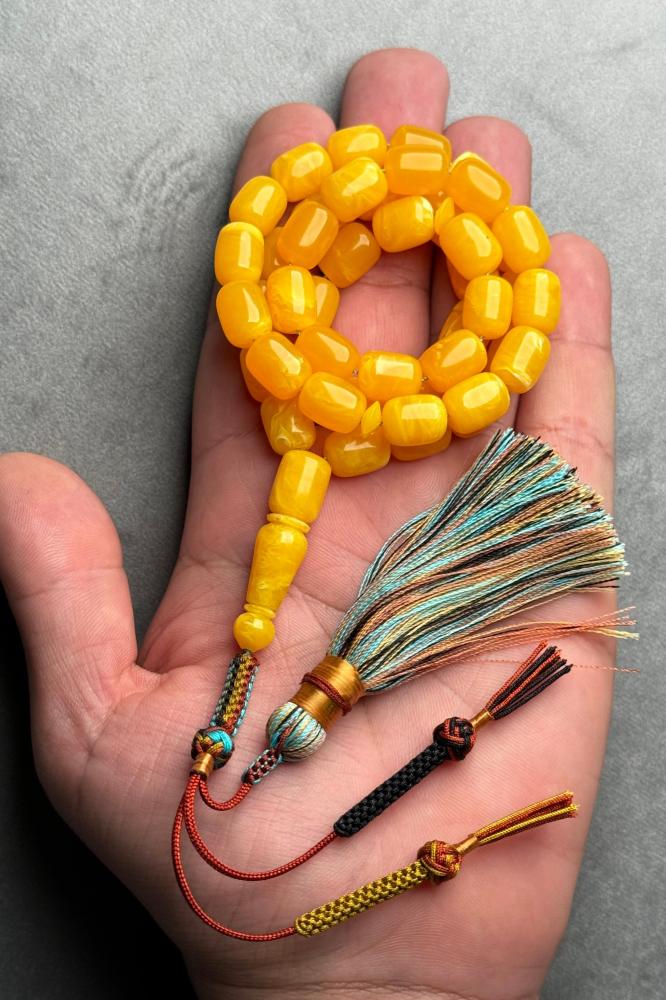 A prayer bead similar to amber