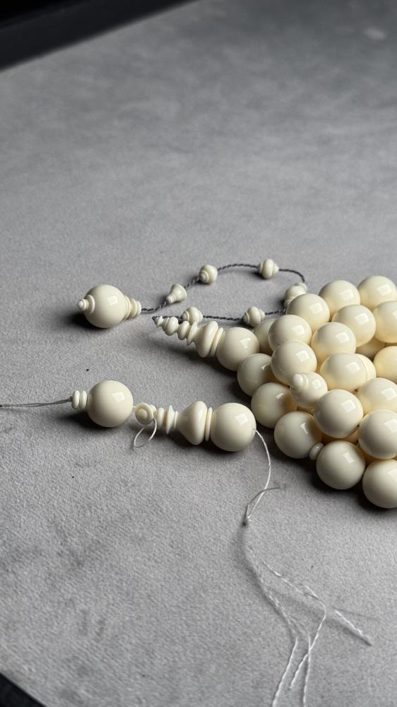 Old ceramic prayer bead rosary