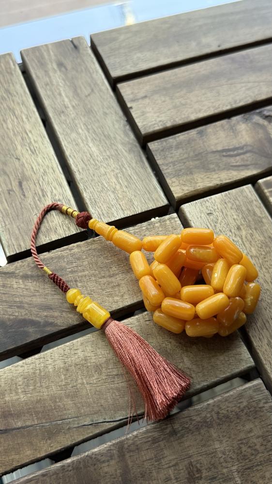 A prayer bead similar to amber