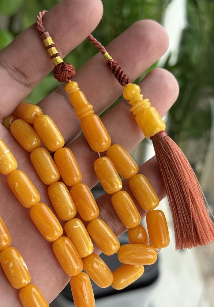 A prayer bead similar to amber
