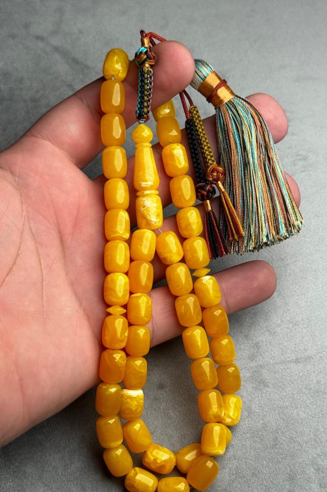 A prayer bead similar to amber