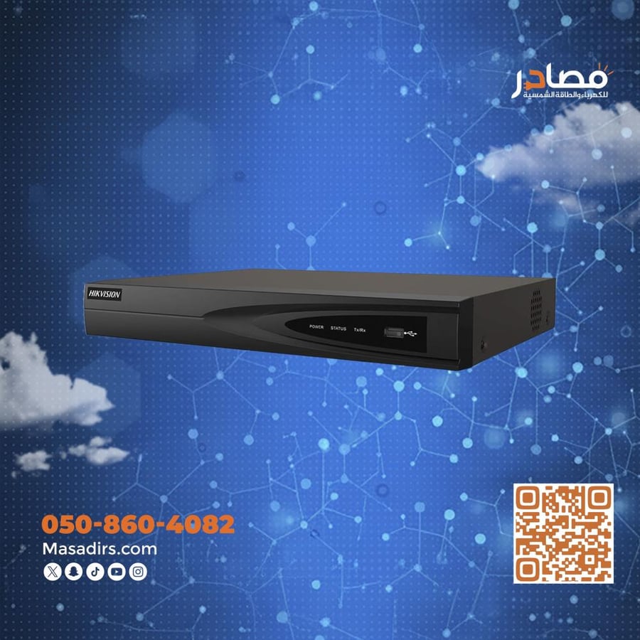 جهاز التسجيل 8 قنوات اي بي هيكفيجن Hikvision 8P NVR DS-7108NI-Q1/8P/M