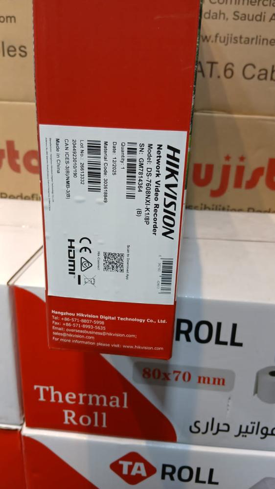 جهاز التسجيل 8 قنوات اي بي هيكفيجن Hikvision 8P NVR DS-7608NXI-K1/8P