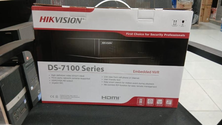 جهاز التسجيل 4 قنوات اي بي هيكفيجن Hikvision 4P NVR DS-7104NI-Q1/4P/M