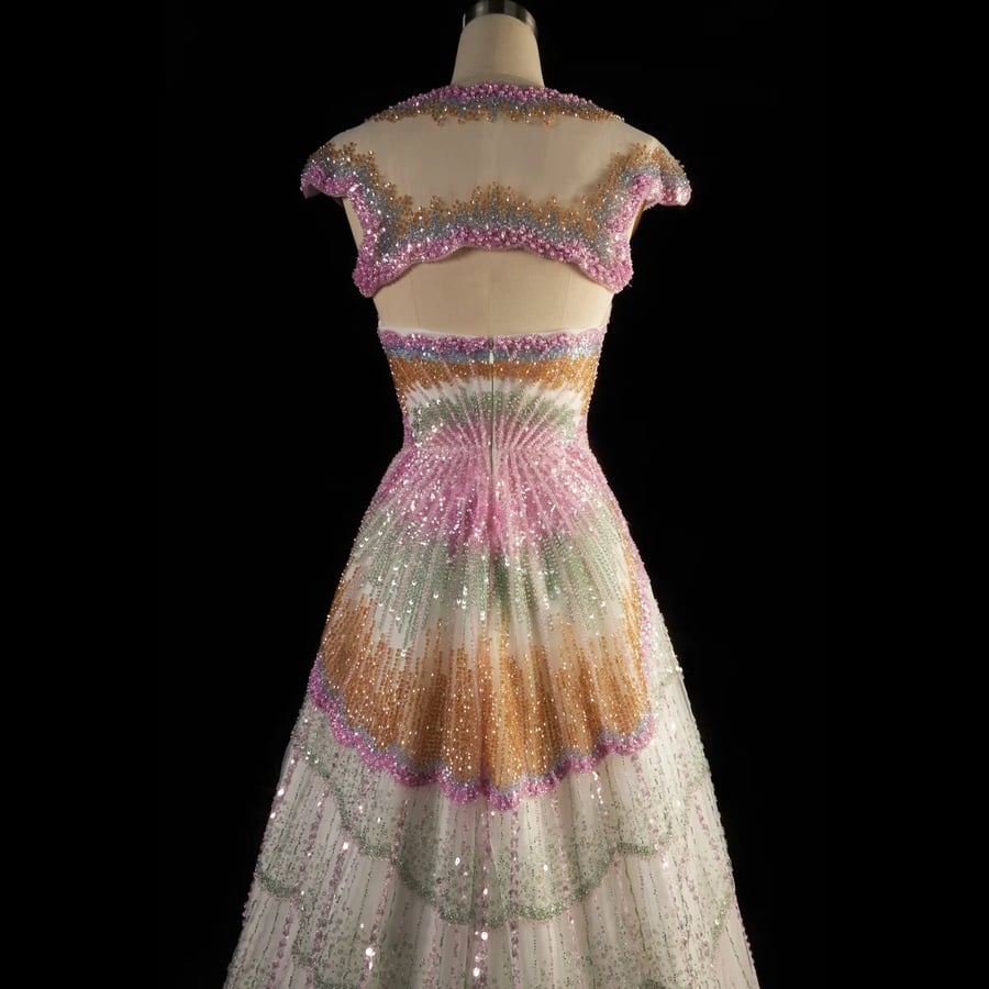 Pastel Embellished Gown MS226