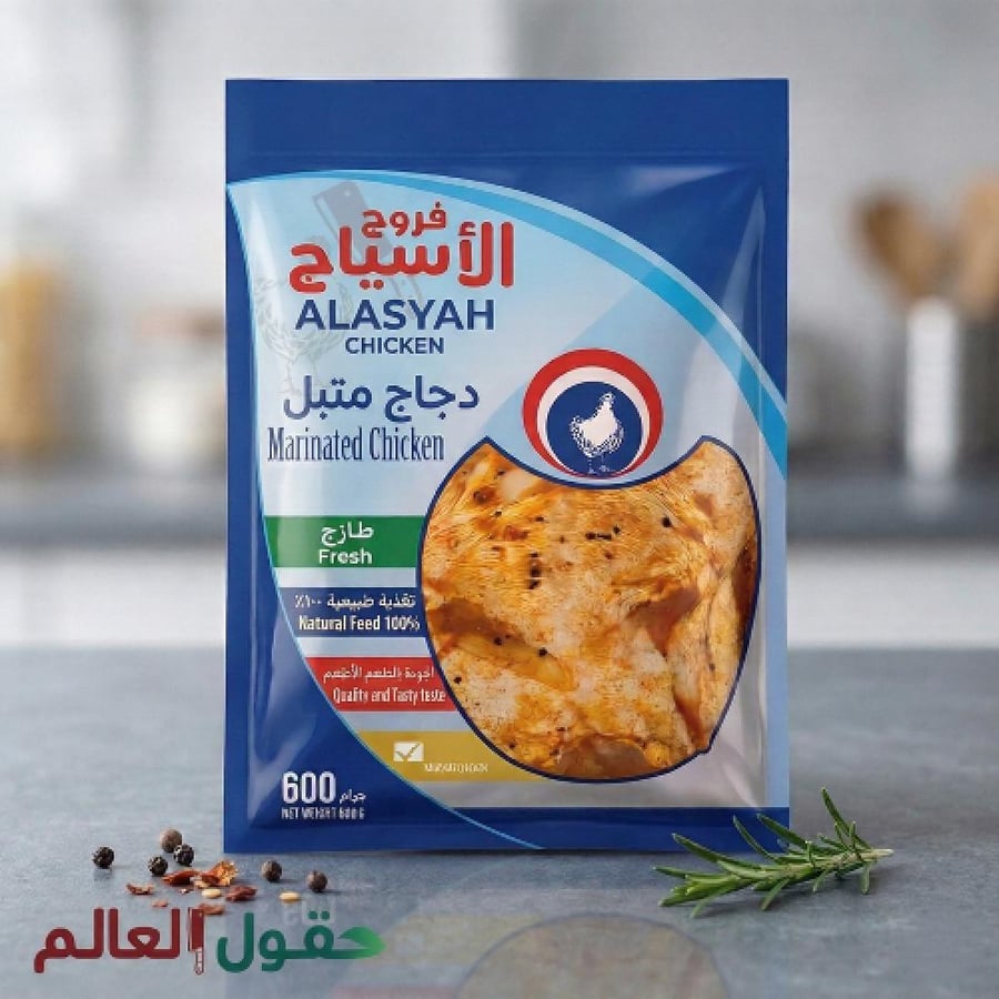 دجاج الاسياح متبل