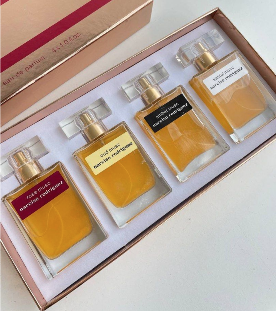 مجموعة هدايا عطور نرسيسو رودريغز مسك 4 عبوات 30 مل