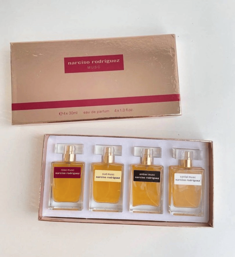 مجموعة هدايا عطور نرسيسو رودريغز مسك 4 عبوات 30 مل