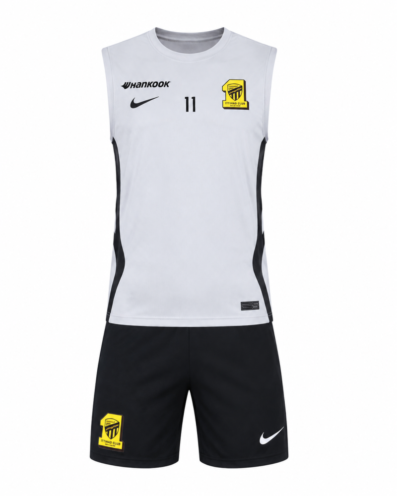 طقم الاتحاد التدريبي 2027 – اللون الرمادي والأسود
