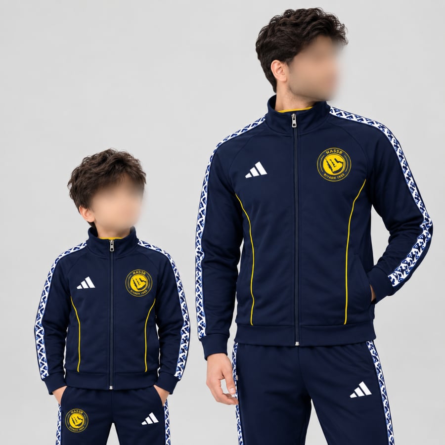 جاكيت نادي النصر الجديد اللون الكحلي