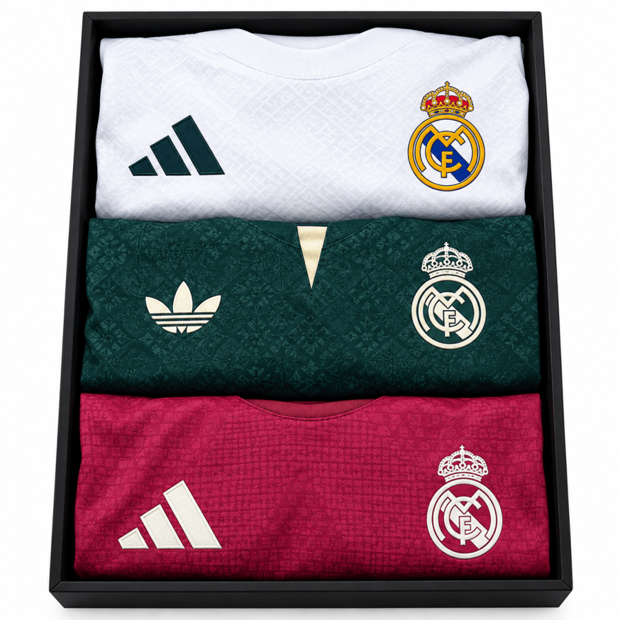 بكج ريال مدريد 2027 3 تيشيرتات