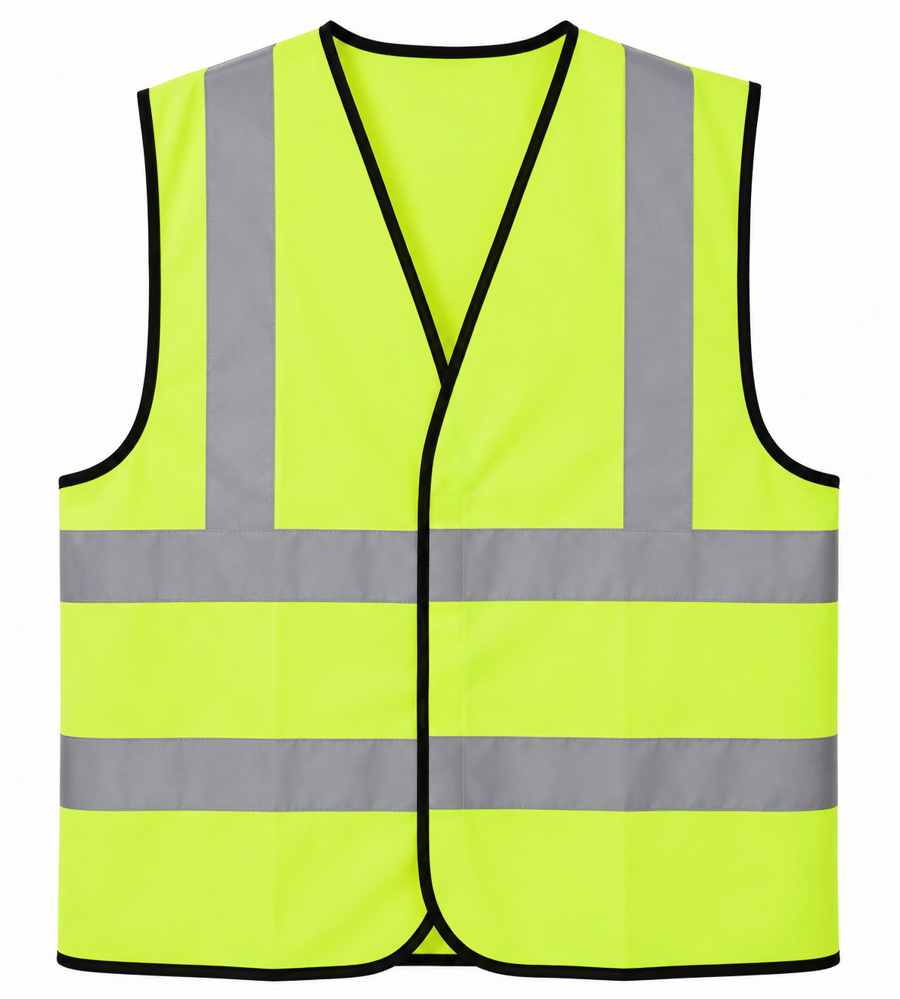 سترة سلامة عاكسة بدون جيوب | Reflective Safety Vest without Pockets