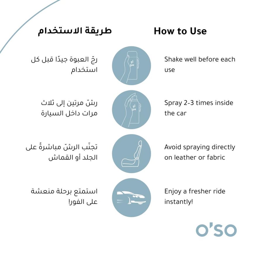 معطر سيارة أوسو ثقة 50 مل
